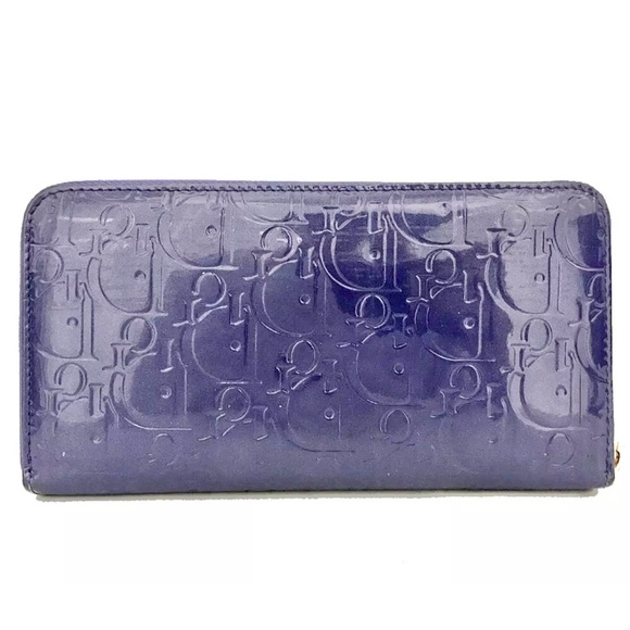 240 Christian Dior Patent Leather Zip Around Long Wallet - Picture 8 of 8